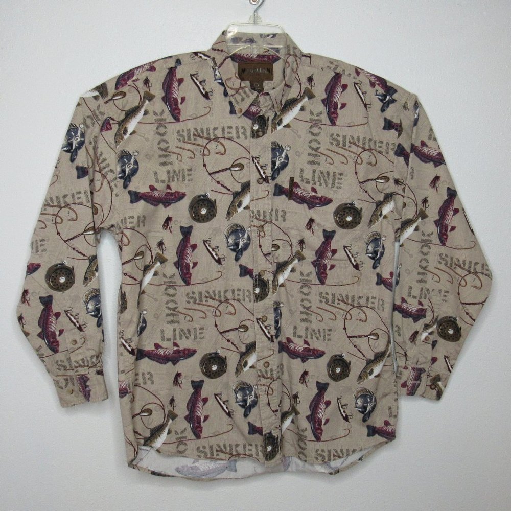 Magellan Sportswear Men Long Sleeve Fishing Shirt